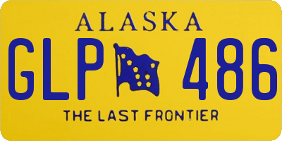 AK license plate GLP486
