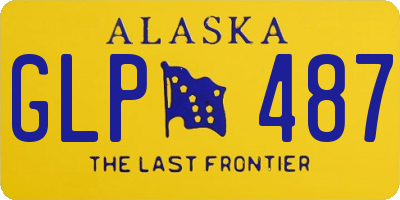 AK license plate GLP487
