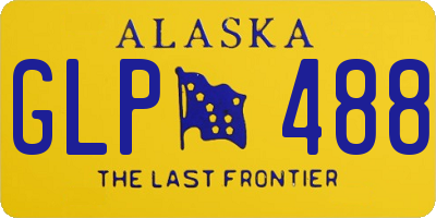 AK license plate GLP488