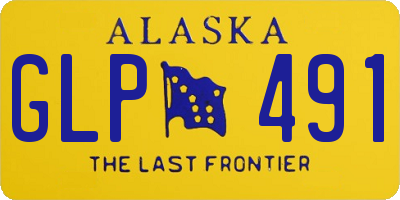 AK license plate GLP491