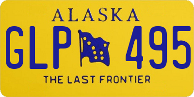 AK license plate GLP495