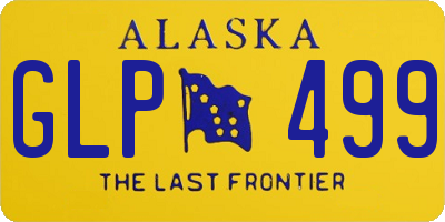 AK license plate GLP499