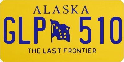AK license plate GLP510