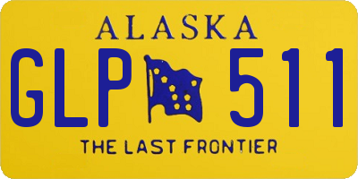 AK license plate GLP511
