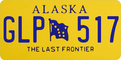 AK license plate GLP517