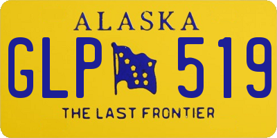 AK license plate GLP519