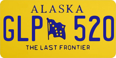 AK license plate GLP520