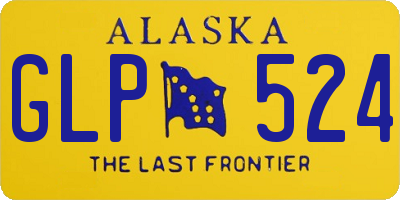AK license plate GLP524