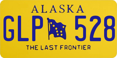 AK license plate GLP528