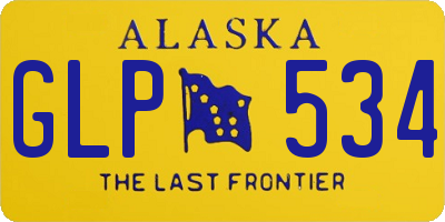 AK license plate GLP534