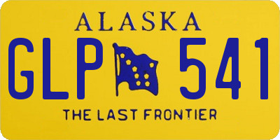 AK license plate GLP541