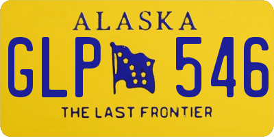AK license plate GLP546