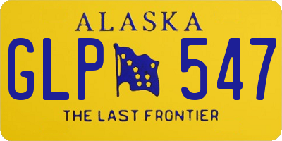 AK license plate GLP547