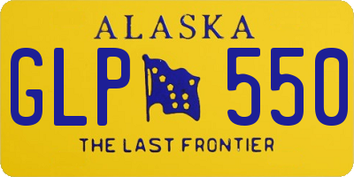 AK license plate GLP550
