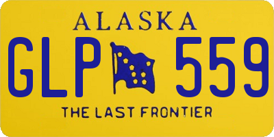 AK license plate GLP559