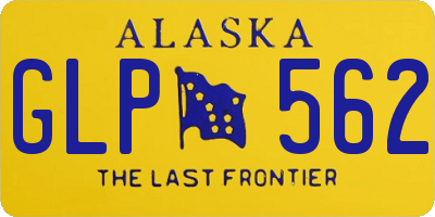 AK license plate GLP562