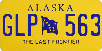 AK license plate GLP563