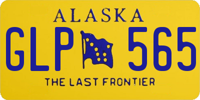 AK license plate GLP565