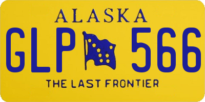 AK license plate GLP566