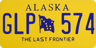 AK license plate GLP574