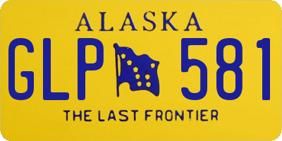 AK license plate GLP581