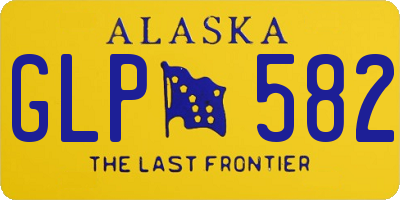 AK license plate GLP582