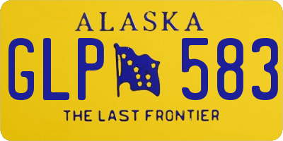 AK license plate GLP583