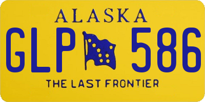 AK license plate GLP586