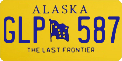 AK license plate GLP587