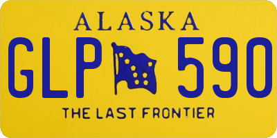 AK license plate GLP590