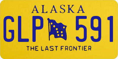 AK license plate GLP591