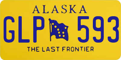 AK license plate GLP593