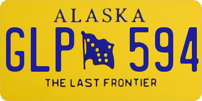 AK license plate GLP594
