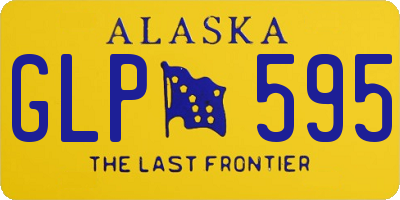 AK license plate GLP595