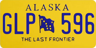 AK license plate GLP596