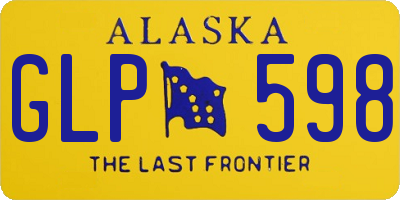 AK license plate GLP598