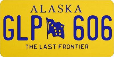 AK license plate GLP606
