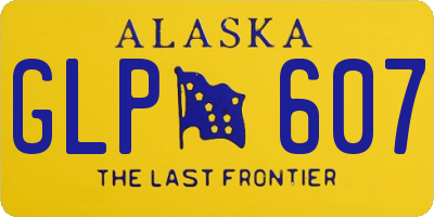 AK license plate GLP607