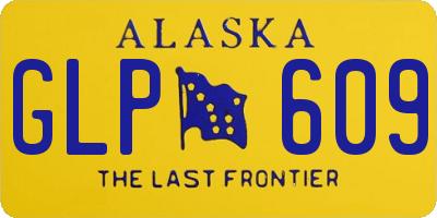 AK license plate GLP609