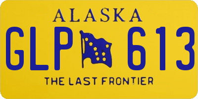 AK license plate GLP613