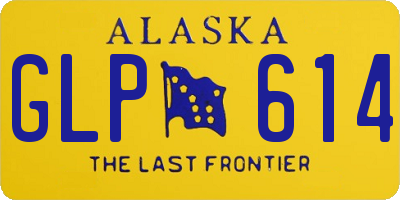 AK license plate GLP614