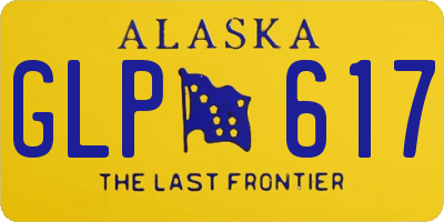 AK license plate GLP617