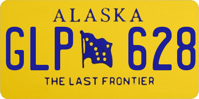 AK license plate GLP628