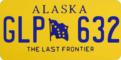 AK license plate GLP632