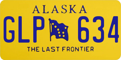 AK license plate GLP634