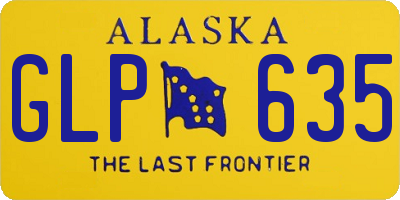 AK license plate GLP635