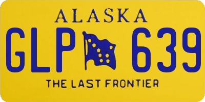 AK license plate GLP639
