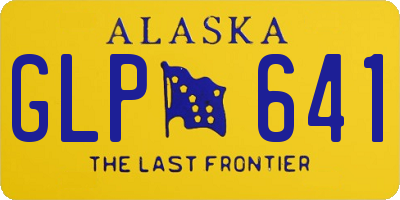 AK license plate GLP641