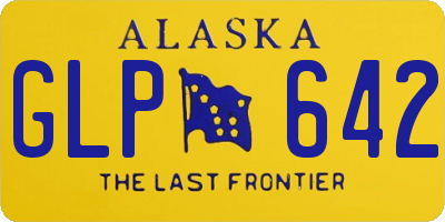 AK license plate GLP642