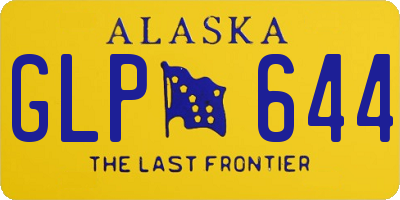 AK license plate GLP644